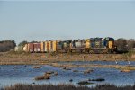 CSXT 1712 Leads M427-09 at the Scarborough Marsh